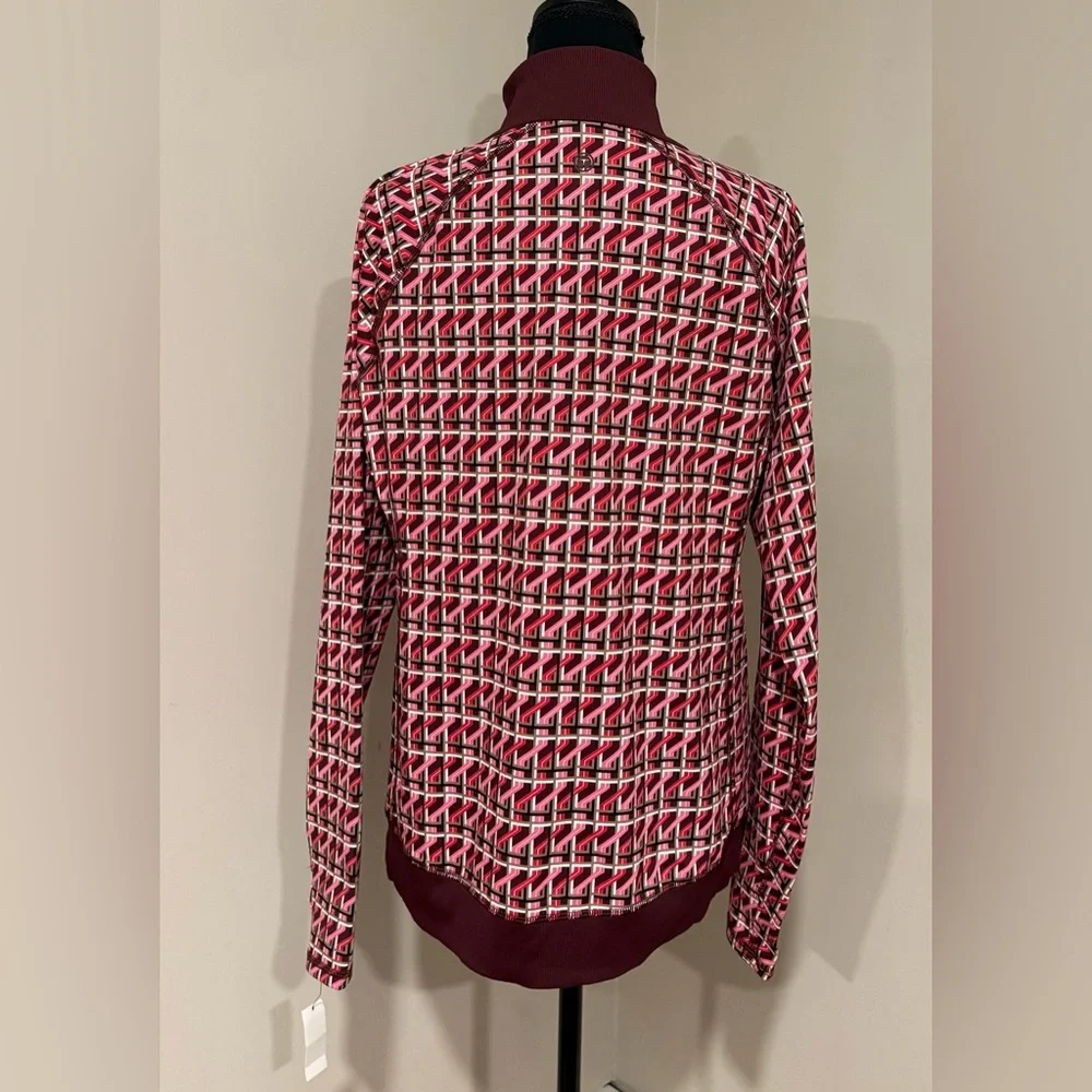 NWT Talbots Interlock Half Zip Pullover Top